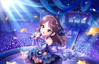 Girl dress microphone stage stars - a girl in a dress holding free wallpaper