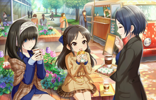 Group people table food drinks 3 - a group of people free wallpaper for desktop