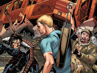 Cartoon man gun man gun - marvel comic free wallpaper