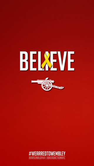 Red background yellow ribbon believe - ribbon free wallpaper
