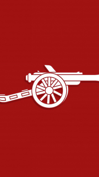 Red background white cannon white - autodestructive art free wallpaper