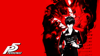 Man holding book red background - akihiko yoshida free wallpaper for desktop