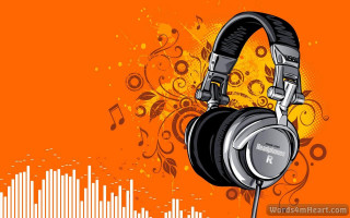 Headphones music note sound wave - a pair of headphones free wallpaper