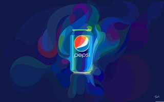 Pepsi can colorful background paint - surreal design free wallpaper