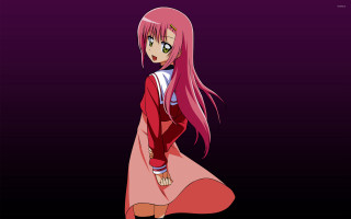 Girl pink hair pink dress 2 - a pink dress free wallpaper