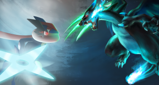 Cartoon character dragon fight video - intimidating free wallpaper