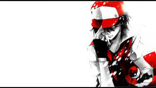 Anime character red hat pokeball - a red hat free wallpaper
