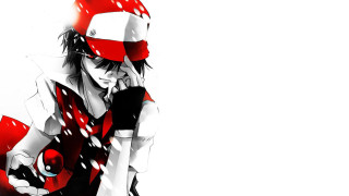 Man redhat whiteShirt sitting face - a red hat free wallpaper