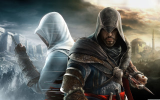 Man hooded outfit holding sword 2 - a sword and a sword free wallpaper