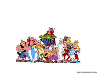 Cartoon characters group standing line - loony toon free wallpaper