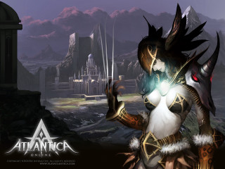 Woman white gold outfit sword - a castle free wallpaper