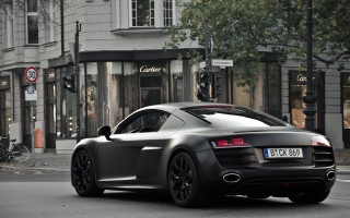 Black sports car driving street 2 - derf free wallpaper