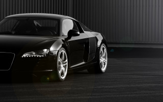 Black sports car parking lot 6 - the car free wallpaper