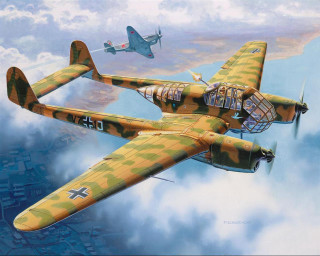 Airplanes flying sky city background - dieselpunk free wallpaper