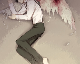 Angelic man white shirt green - arthur pan free wallpaper