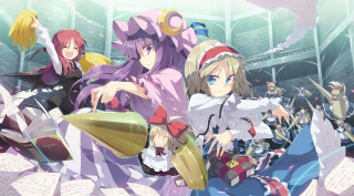 Anime girls stadium confetti red - a red hat free wallpaper