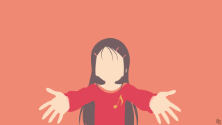 Woman arms outstretched red pink - a white background free wallpaper