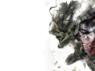 Man mask dragon face air - his hands in his pockets free wallpaper