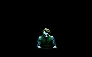 Man green vest tie laptop - expressionism free wallpaper
