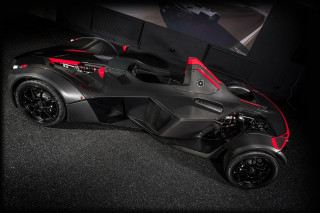 Futuristic car 3d render matte - a black floor free wallpaper for desktop