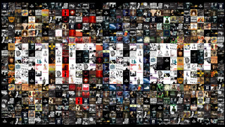 Hip collage multilingual photos letters - the letter free wallpaper