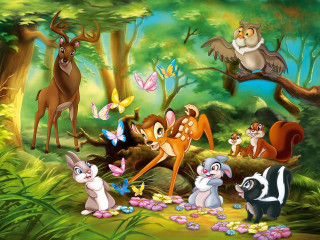 Animals forest butterflies group nature 2 - a group of animals free wallpaper