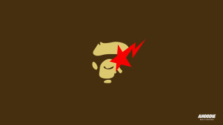 Brown red wallpaper dog star - its mouth free wallpaper