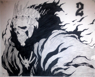 Demon skull arm shoulder drawing - a skull free wallpaper