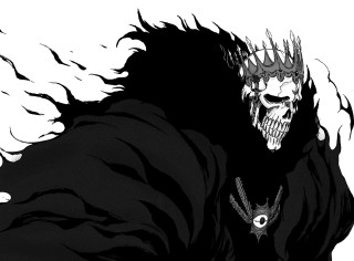 Skeleton crown sword king royalty - a demon like face free wallpaper