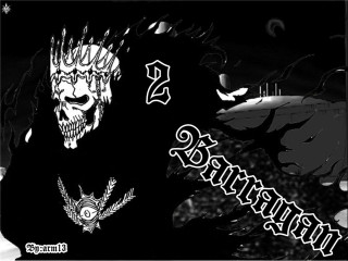 Demon skull black white photo - daryush shokof free wallpaper