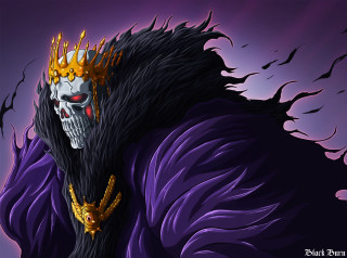 Skull crown purple branches glowing - eiichiro oda free wallpaper