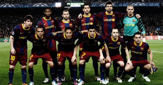 Men soccer field grass standing - a group of men free wallpaper