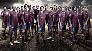 Soccer players trophy field referee - photo real free wallpaper