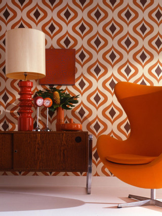 Chair lamp room wallpaper table - free vintage wallpaper
