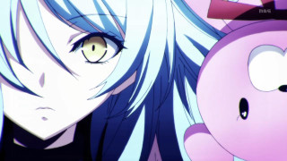 Pigface bluehair closup yandere vanitas - a black shirt free wallpaper