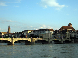 Bridge river city clock tower - a bridge over a river free wallpaper