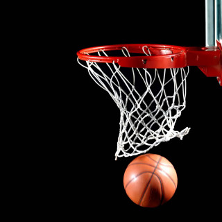 Basketball net hoop hand image - free sports wallpaper