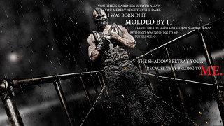 Man leather outfit bridge rain - analytical free wallpaper
