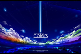 Blue sky clouds stars light - aya goda free wallpaper