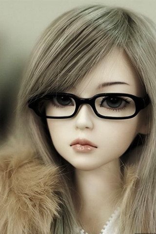 Doll glasses fur coat pearl - a pearl necklace free wallpaper