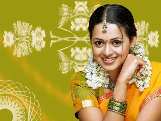 Yellow sari floral green background - floral free wallpaper