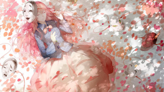 Woman dress man suit tie - a detailed drawing free wallpaper