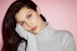 Woman long hair gray sweater - christen dalsgaard free wallpaper