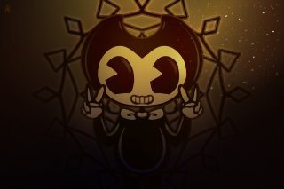 Cartoon character strange face smile - symmetry!! free wallpaper