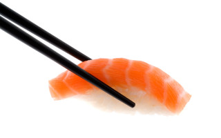 Sushi chopsticks white background black - amano free wallpaper