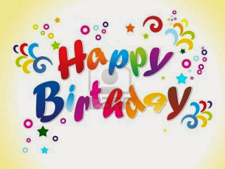Happy birthday colorful swirls stars - a happy birthday message free wallpaper