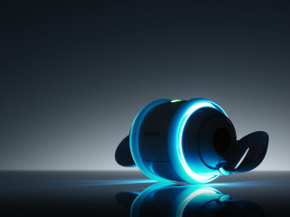 Blue light device reflection black - a reflective surface free wallpaper