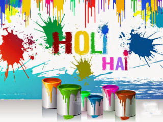 Paint cans splatters holi hai 2 - paint splatter free wallpaper