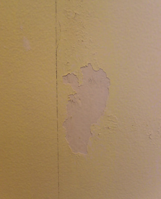 Peeling paint white wall minimalist 2 - hard edge free wallpaper