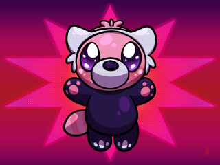 Cartoon bear big eyes star - sots art free wallpaper